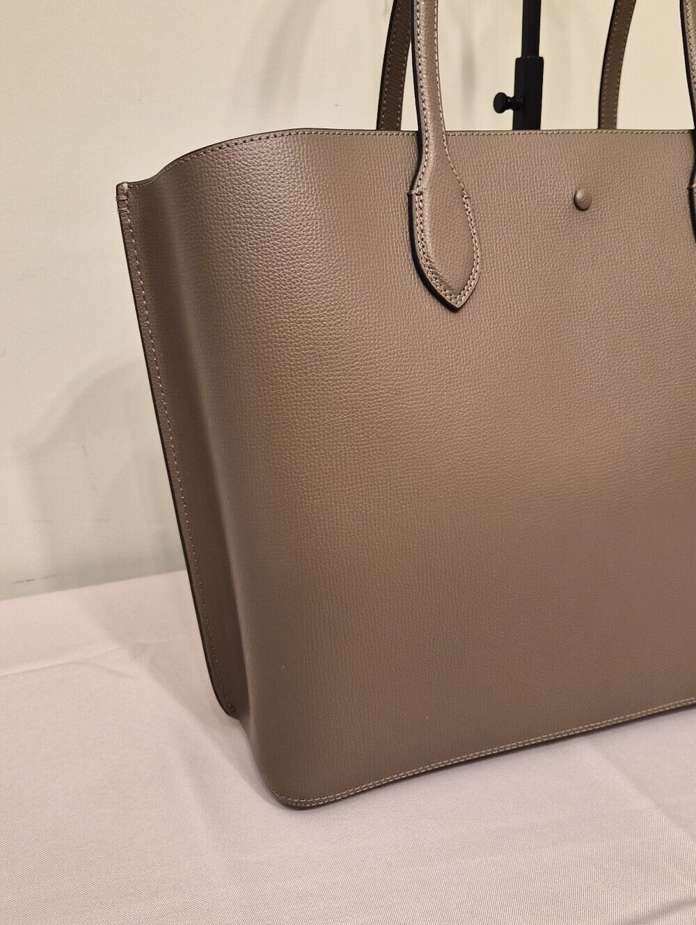 Kate Spade New York All Day Large Leather Tote | Taupe & Sage Green - Picture 7 of 12